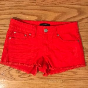 Red/Orange Jean Shorts